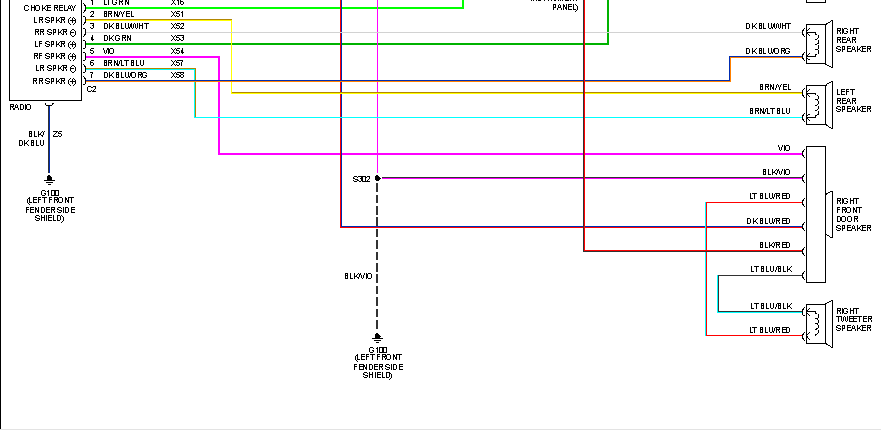 I Need To Know The Wiring On The Front Speakers For A 1998 Dodge Ram