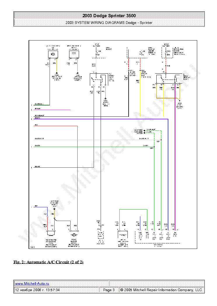 DODGE SPRINTER 3500 2003 WIRING DIAGRAMS SCH Service Manual Download DODGE SPRINTER 3500 2003 WIRING DIAGRAMS SCH Service Manual Download