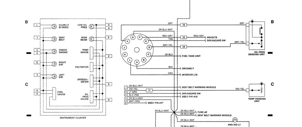 Instrument Cluster Not Working I Have A 1992 Dodge D250 Pickup 