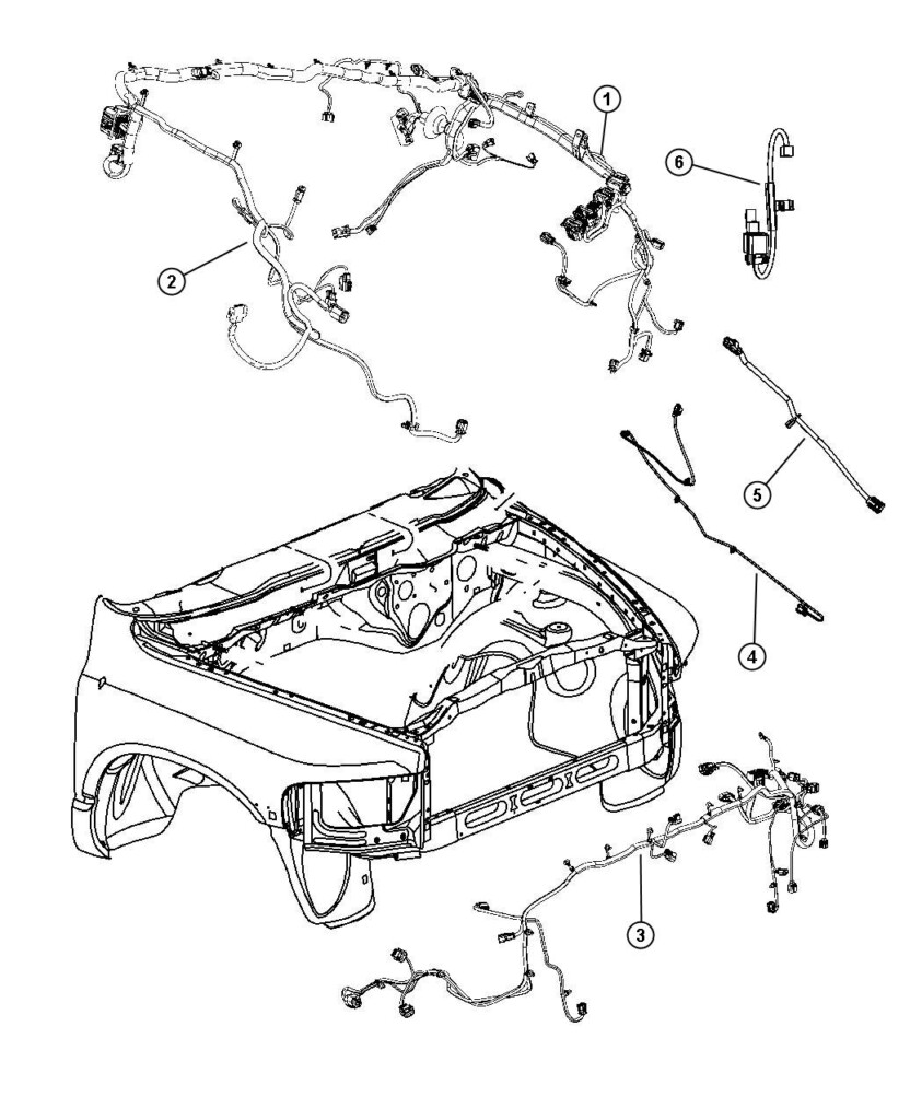 2011 Dodge Ram 1500 Wiring Dash Right 68064251AC Myrtle Beach SC - 2011 Dodge RAM 1500 Wiring Diagram