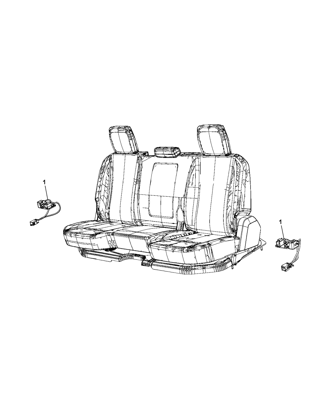 2015 Ram 2500 Wiring Rear Seats Mopar Parts Giant - 2015 Dodge RAM 2500 Seat Belt Wiring Diagram