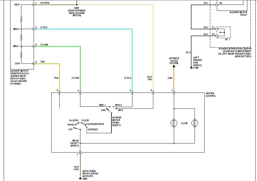 I Have A 2000 Dodge Ram 3500 Quad Cab The Heater Was Working  - 03 Dodge RAM 3500 Wiring Diagram